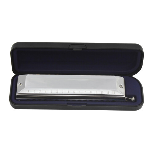16 Hole 64 Tone Chromatic Harmonica with Easy Slide for Beginners and Versatile Performance Use 1