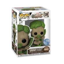(As show, One size) FUNKO POP Marvel Figures Doctor Strange Anime Figure Groot as Doctor Strange #1399 Model Toys Collectible Limited Edition Toy