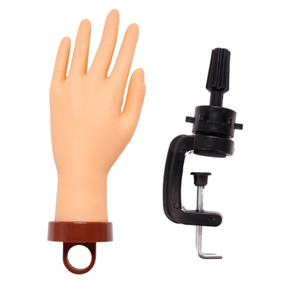 Nail Practice Hand with Stand, Realistic Flexible Mannequin for Nail Art and Manicure Training