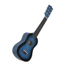 Blue Wooden 6 String Ukulele Guitar for Beginners Students Music Lovers with Stable Tuning Head