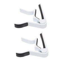 2pcs Durable Aluminum Guitar Capo Set with Quick Clamp Release for Acoustic Electric Bass Ukulele