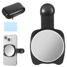 Selfie Mirror with WideAngle View ClipOn Rear Camera Acrylic Lens for Smartphones and Vlogging