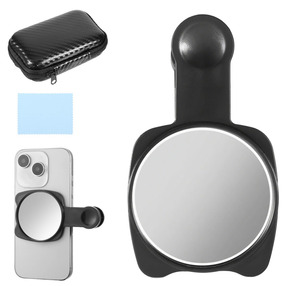 Selfie Mirror With Wideangle View Clipon Rear Camera Acrylic Lens For Smartphones And Vlogging 9070919895258