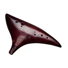 Professional 12 Hole Ceramic Alto C Ocarina Instrument with Warm Tone and Protective Accessories Set