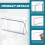 Roller Shade Hem Grip and Window Blind Pull Handle, Clear Durable Plastic, Easy Install, 2 Pack 2