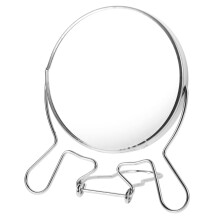 Makeup Mirror DoubleSided Rotating Vanity Mirror with Adjustable Angles and Durable Metal Base