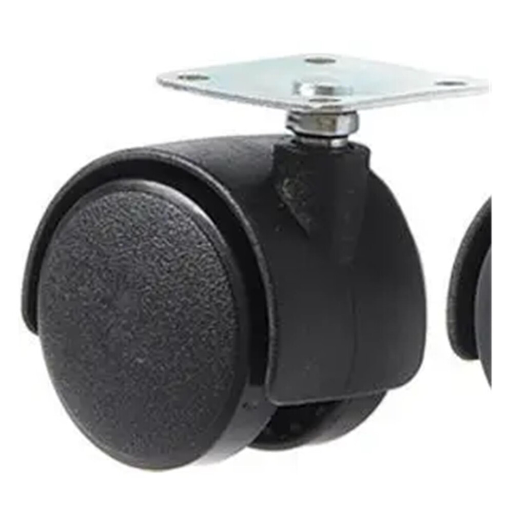 Furniture Casters 1 Inch Nylon Ball Wheels With Brake Flat Finish For Smooth 360 Movement 9044945346145