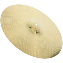 14 Inch Alloy Drum Cymbal with Durable Construction and Golden Finish for Beginner Drum Set
