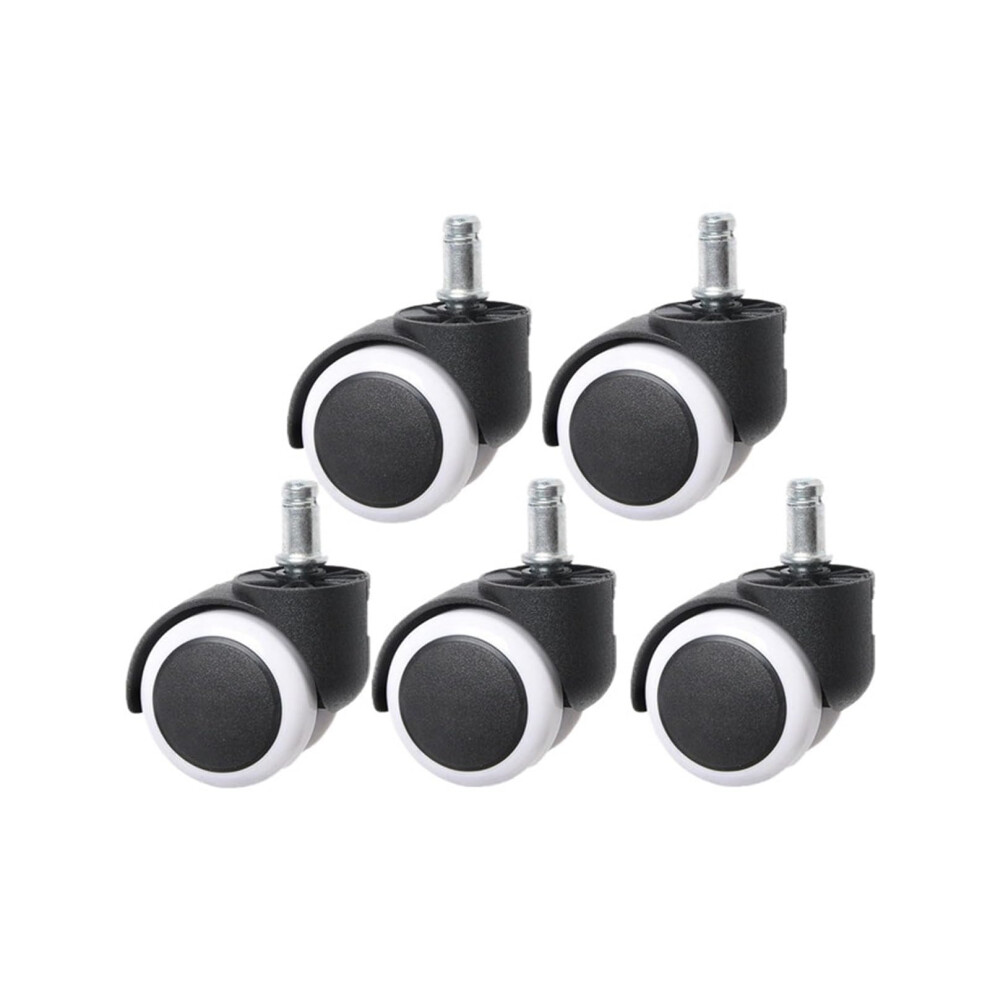 5 Pack 2 Inch 10Mm Nylon Swivel Caster Wheels, Silent Smooth Rolling Casters For Furniture And Robotics 9044945346312