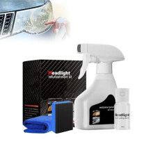 Headlight Restoration Kit and Cleaner for Yellowed or Foggy Lenses, Easy DIY Oxidation Removal (1 Set)