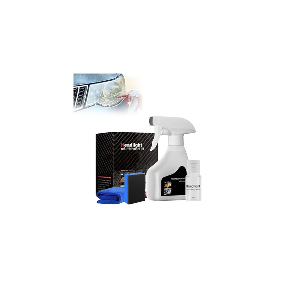 Headlight Restoration Kit And Cleaner For Yellowed Or Foggy Lenses, Easy Diy Oxidation Removal (1 Set) 9455672726399