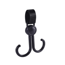 Multifunctional Hooks with Secure AntiSlip Grip for Scooter Stroller and Bicycle Handlebar