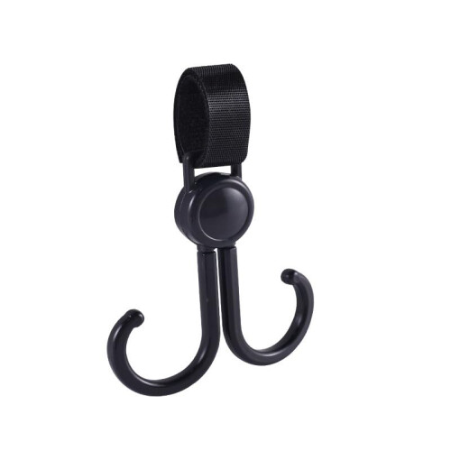 Multifunctional Hooks with Secure AntiSlip Grip for Scooter Stroller and Bicycle Handlebar