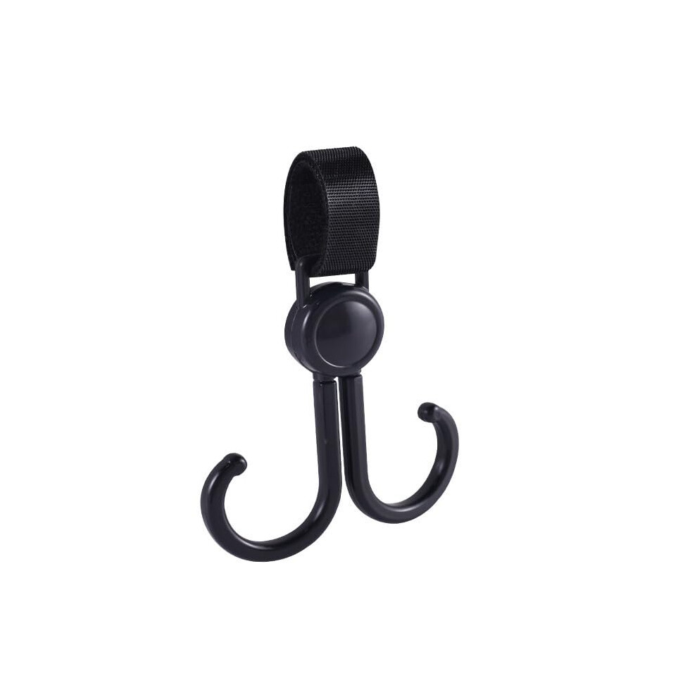 Multifunctional Hooks with Secure AntiSlip Grip for Scooter Stroller and Bicycle Handlebar