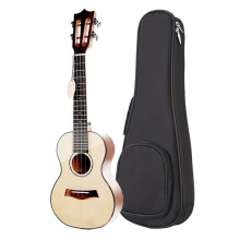 23 Inch Concert Ukulele Spruce Mahogany Back Bright Tone Lightweight Design for Beginners and Professionals