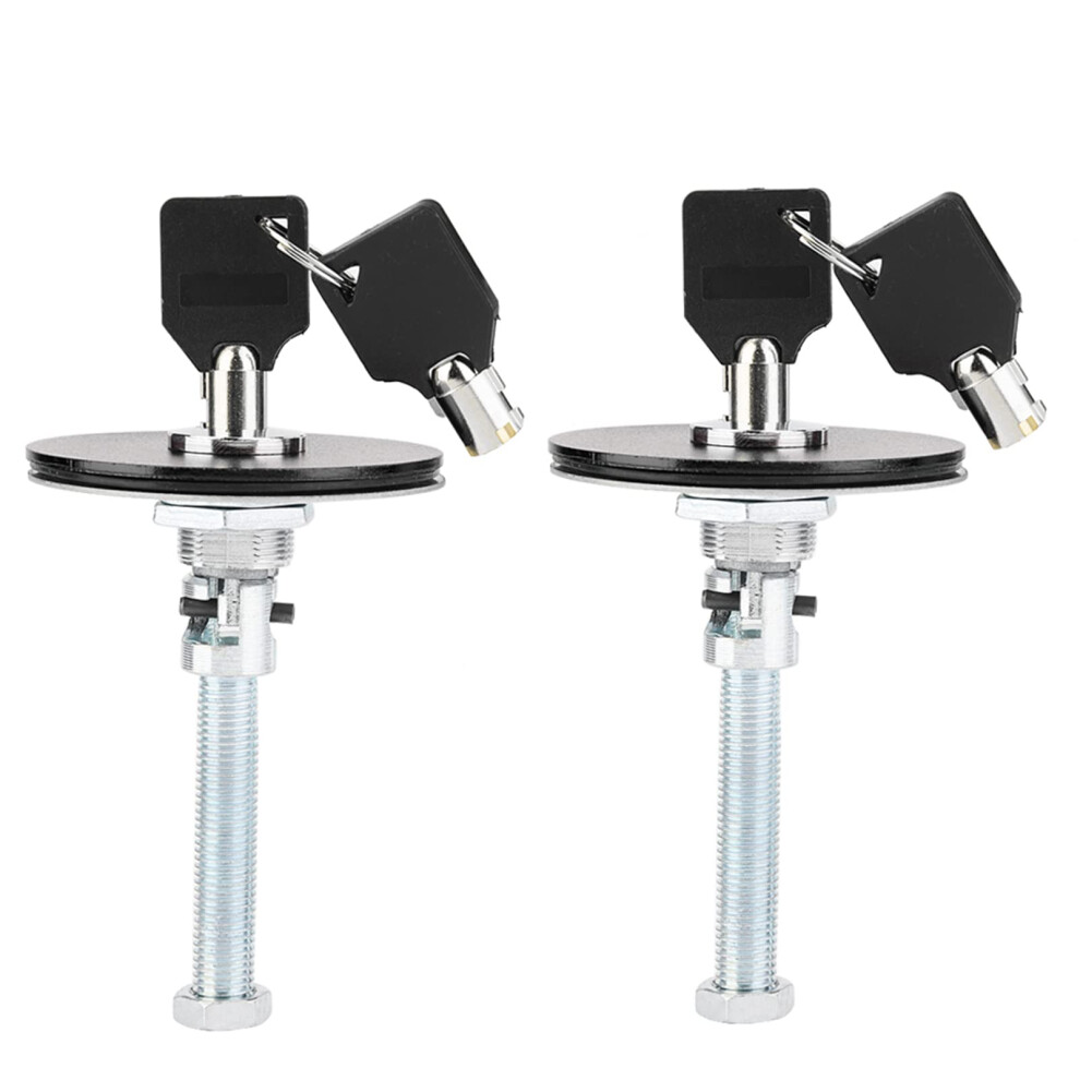 Car Hood Lock With Aluminum Alloy Locking Hood Pins, Security Engine Latch Kit Black 9053599061885