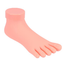 Nail Art Practice Foot with Realistic Skin Touch, Lightweight Pedicure Training Model Right 19.5x8.5x7.5cm