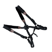 Adjustable Nylon Saxophone Strap Harness with Padded Chest Support for Alto Tenor Soprano Players