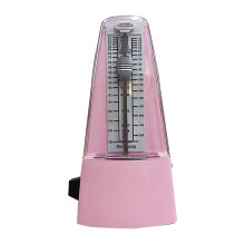 Pink Mechanical Metronome for Guitar Piano Violin with Adjustable Tempo and Accurate Beat Control