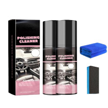 Car Interior Cleaner and Protectant Spray, Multifunctional Kit for Plastic and Leather, 2Pcs