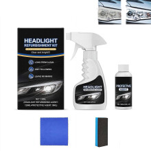 Headlight Restoration Kit with Protective Coating for Brighter Night Visibility and UV Protection