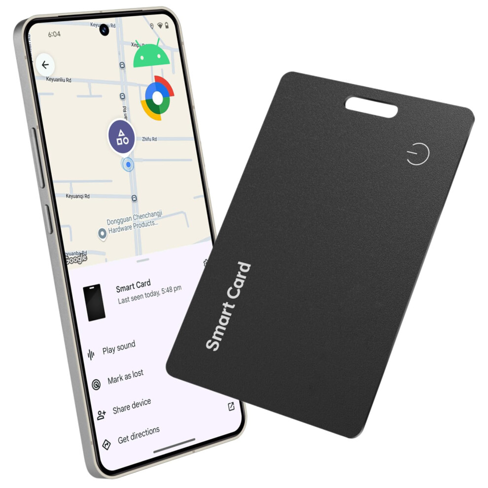 Wallet Tracker Card For Android, Works With Google Find My Device, Rechargeable Slim Bluetooth Finder, Ip68 Waterproof 9070919896644