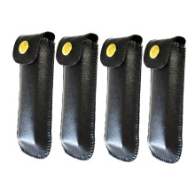 4pcs PU Leather Harmonica Case Set Durable Shockproof Storage Pouch for Harmonicas