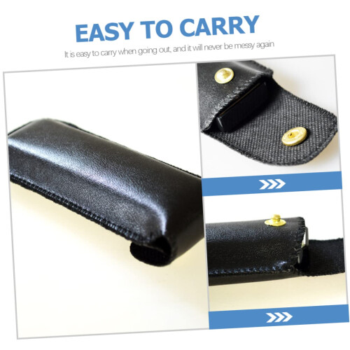 4pcs PU Leather Harmonica Case Set Durable Shockproof Storage Pouch for Harmonicas 2