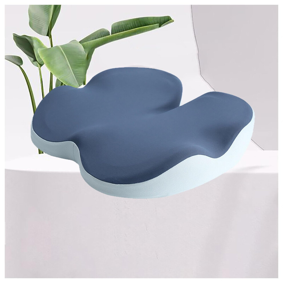 Car Seat Cushion For Driving, Ergonomic Memory Foam Ushaped Design For Pressure Relief, Blue 9044945347098