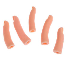 Nail Practice Finger Set with Realistic Surface for Acrylic Gel Nail Training, Manicure Trainer 5PCS