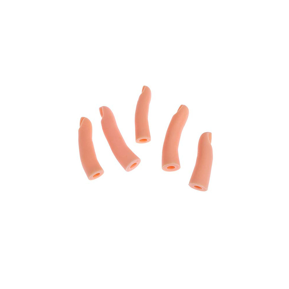 Nail Practice Finger Set with Realistic Surface for Acrylic Gel Nail Training, Manicure Trainer 5PCS