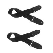 Adjustable Guitar Strap with Metal Ends and Pick for Acoustic and Electric Guitars 2pcs