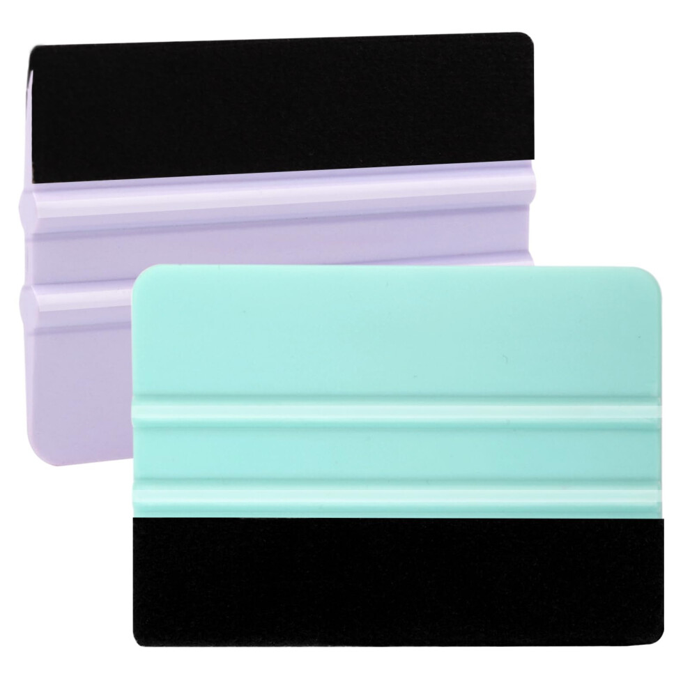 Vinyl Squeegee 2 Pack Felt Scraper Tools For Bubble Car Wrap Window Tint Wallpaper 9455672727877