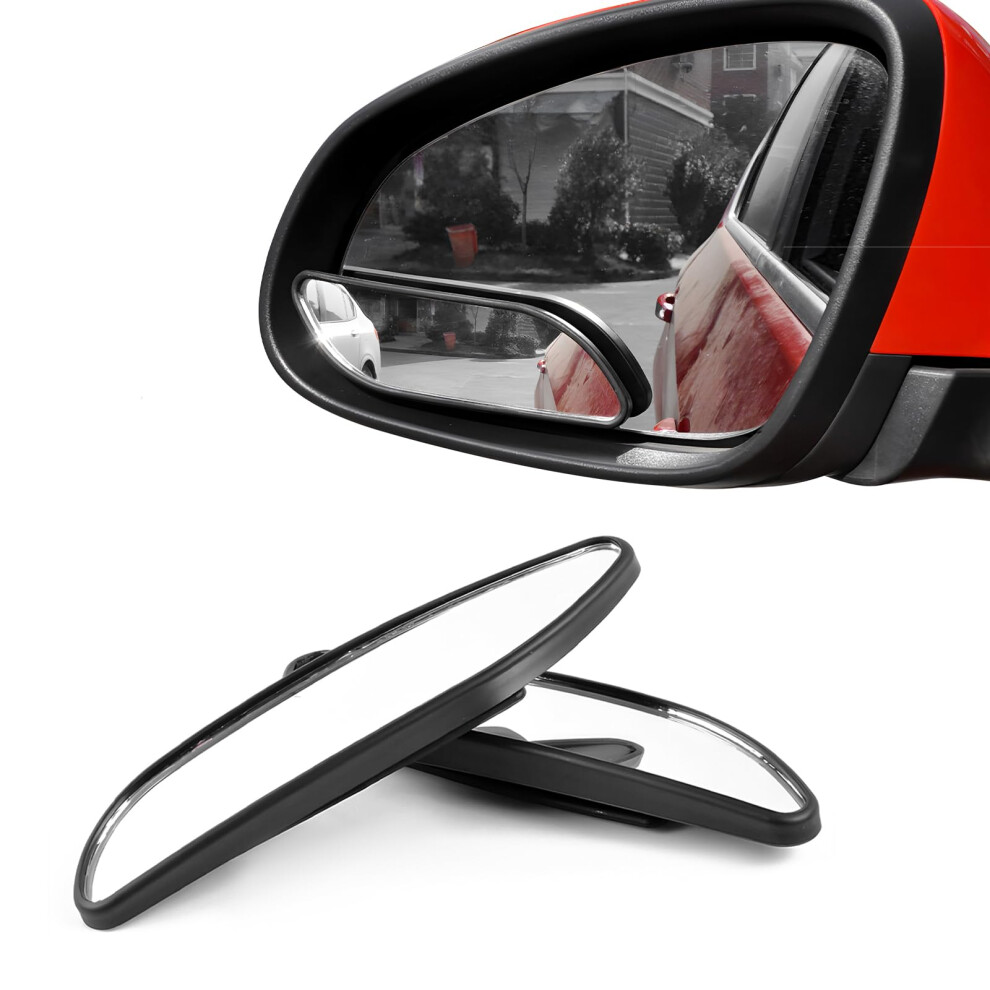 2Pcs Blind Spot Mirror With 360 Rotation, Rectangular Hd Wide Angle Rearview For Car Suv Truck 9053599062905