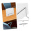 White Desktop Sneeze Guard Desk Divider Panel for Office and Classroom, Easy Tool Setup, Impact Resistant 5