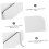 White Desktop Sneeze Guard Desk Divider Panel for Office and Classroom, Easy Tool Setup, Impact Resistant 3
