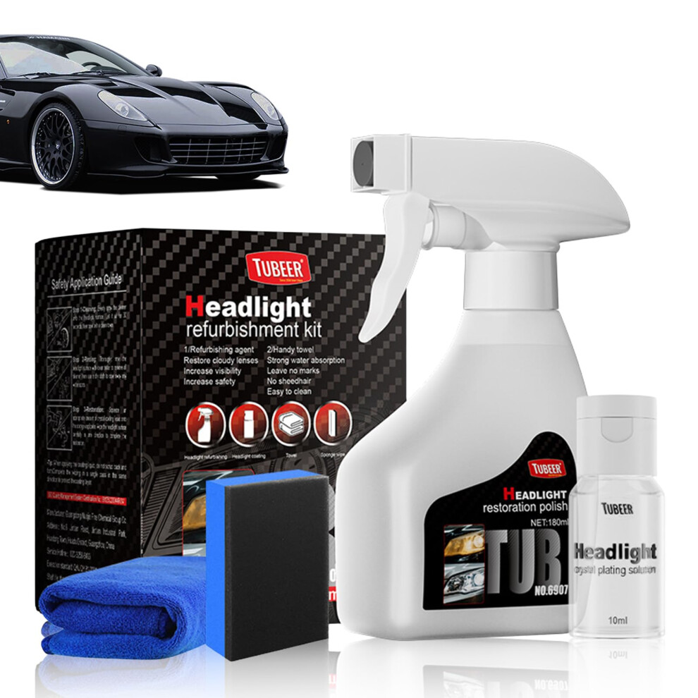 Headlight Restoration Kit With Instant Clarity, Removes Fog And Oxidation For All Vehicles 9053599063179