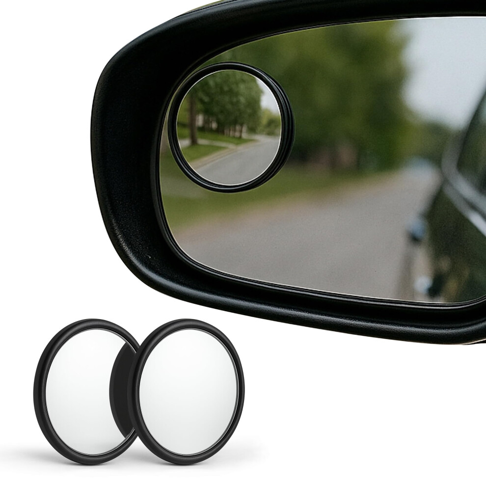 2 Pack Blind Spot Mirrors, Hd Glass Wide Angle Convex Rearview For Cars Trucks Suvs 9455672728430