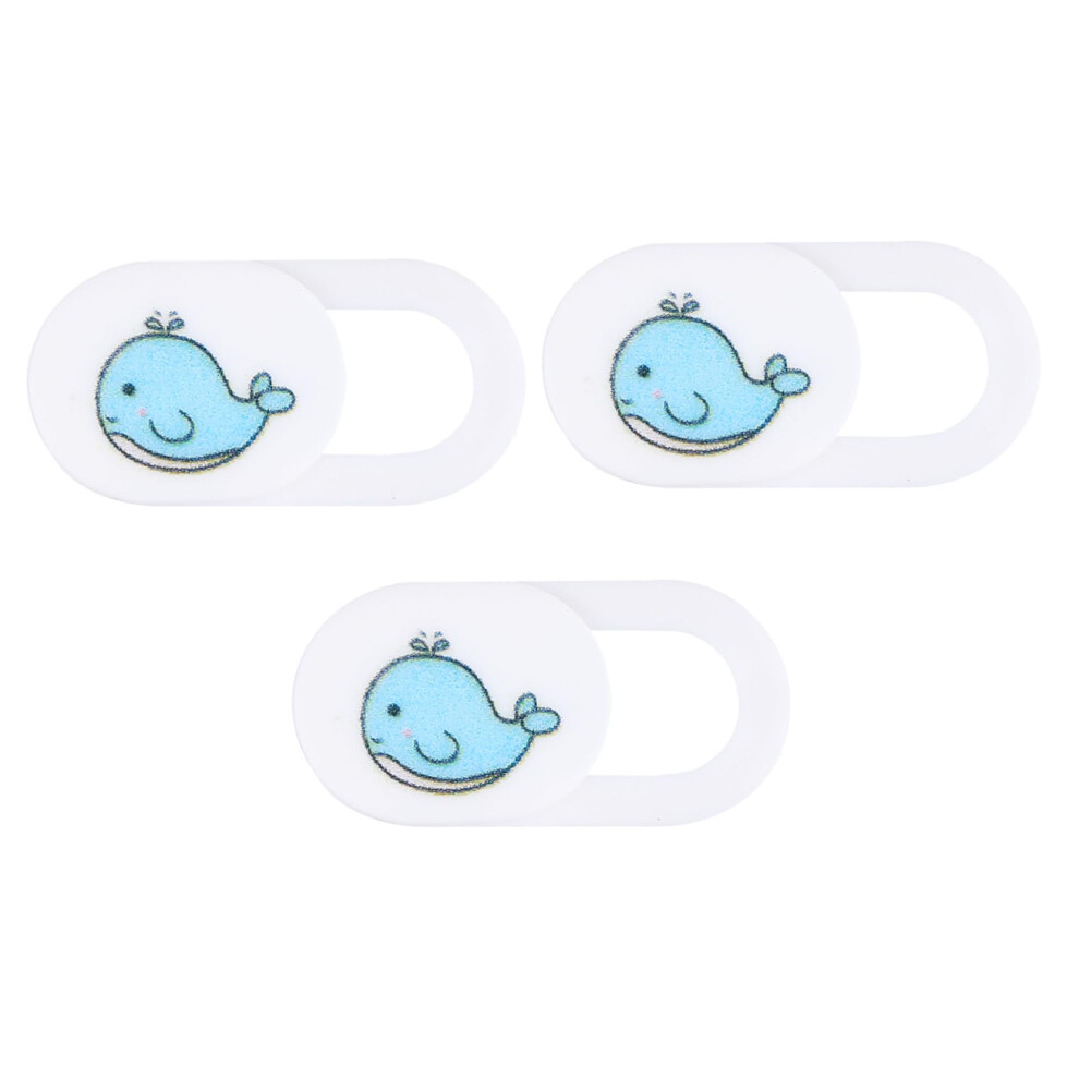 3Pcs Webcam Cover Slide With Cute Whale Design For Privacy Protection, Ultrathin Laptop Camera Cover For Tablet, Mobile And Desktop 9113335683044