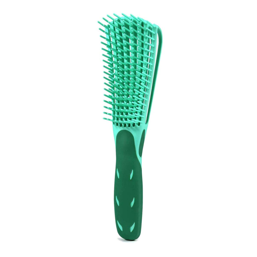 Green Detangling Brush For Curly Hair Pain Hair Detangler Wet And Dry Use For Thick Long Hair