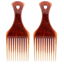 Curly hair collection comb, 2 packs of smooth aphro lifting large toothed curly without curly hair shaping tool for men