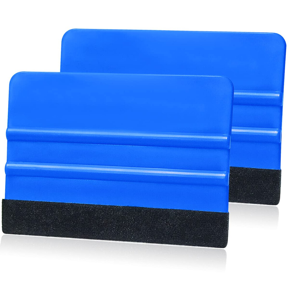 Vinyl Wrap Squeegee Set With Felt Edge For Bubble Wallpaper And Window Tint Application 9455672728621