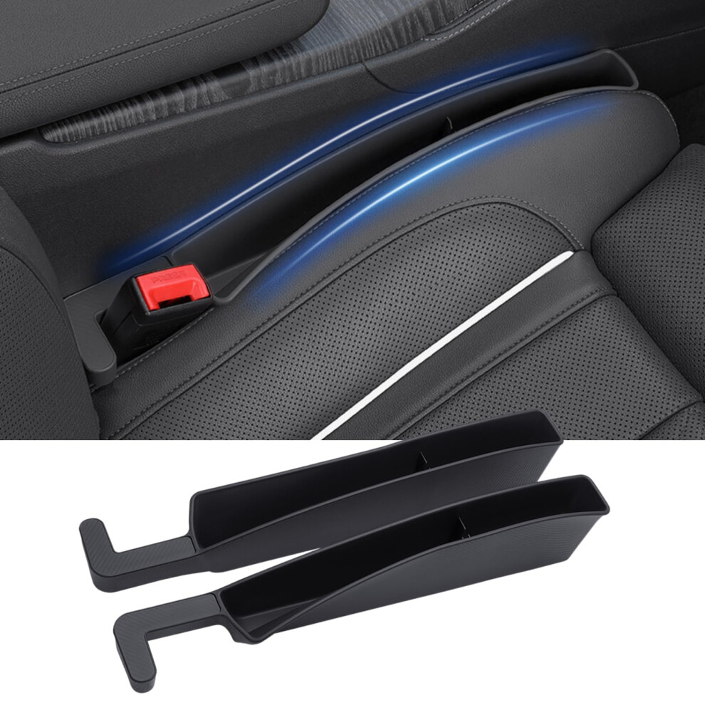 Car Seat Gap Filler With Phone Holder And Charging Slot, Side Organizer For Suv Truck, 2Pcs Black 9455672728690