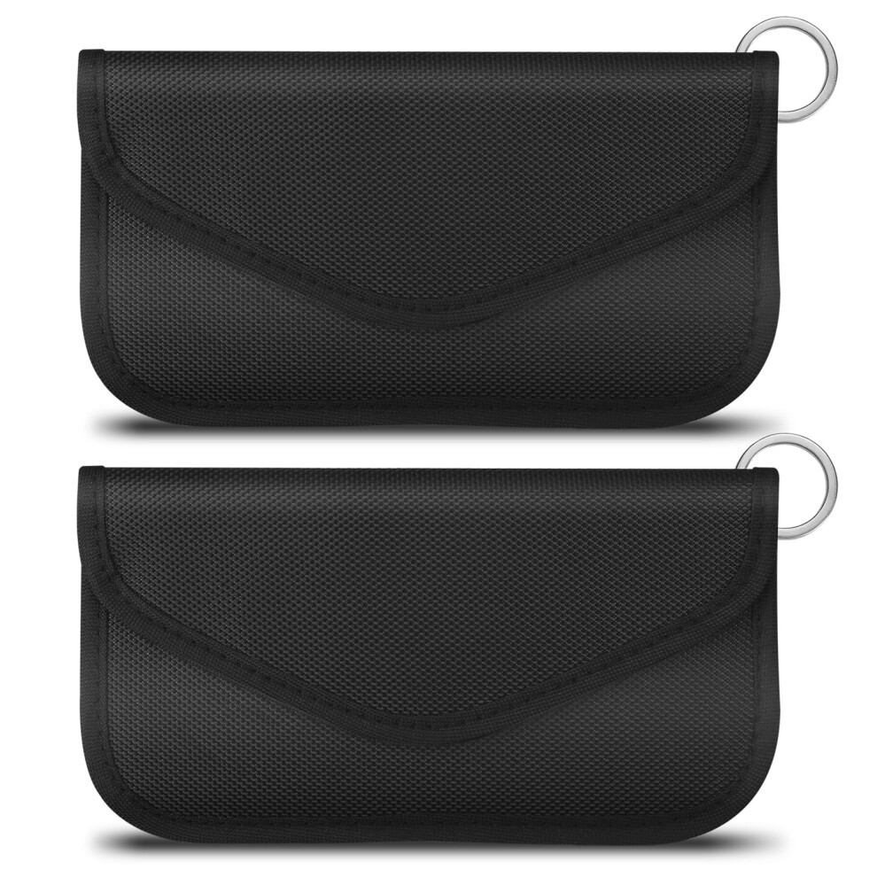 Faraday Bag For Phones And Car Keys, Rfid Gps Wifi Signal Blocking Antitheft Key Fob Case 2 Pack 9455672728706
