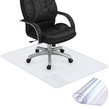 Office Chair Mat 36x48 Clear PVC Floor Protector for Hardwood Floors with Anti Slip and Smooth Glide Surface