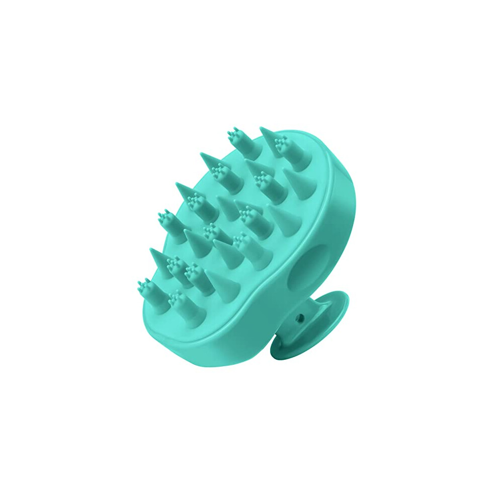 Green Scalp Massager Brush With 77 Contact Points, Gentle Shampoo Scalp Scrubber For Sensitive Scalp,