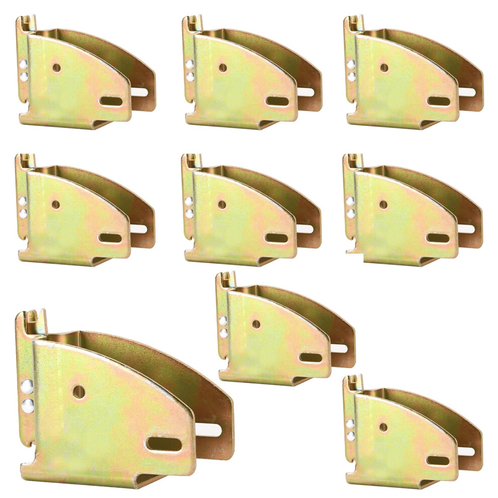 10 Pack Heavy Duty E Track Wood Beam Socket Brackets For 2X4 Lumber Cargo Trailer Shelving 9053599064046