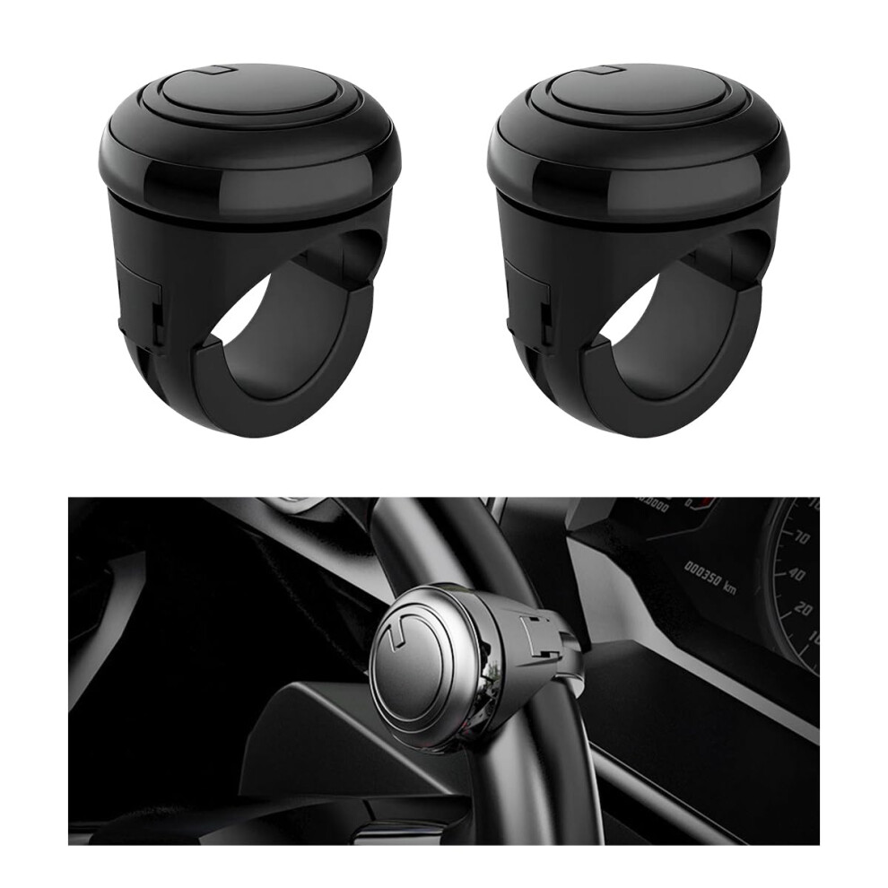 2Pcs Steering Wheel Spinner Knob 360 Rotation With Ergonomic Silicone Grip For Car Truck Suv 9455672729710