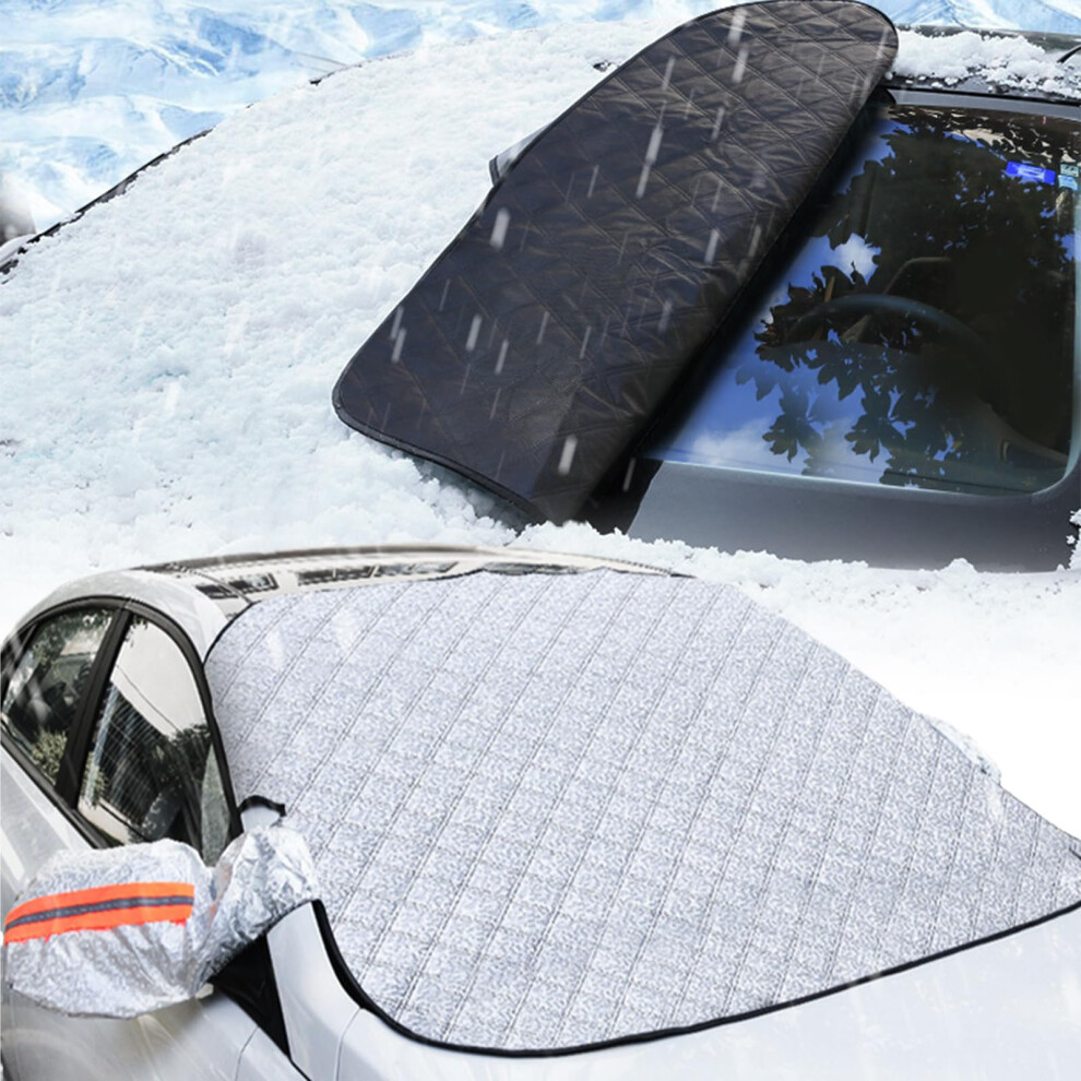 Car Windshield Snow Cover With Windproof Magnetic Fit And Reflective Strips For Cars And Suvs 9053599064329