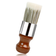 Leather Cleaning Brush with Soft Horsehair Bristles for Gentle Furniture Waxing and Leather Care
